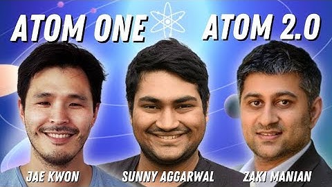 ATOM ONE vs. ATOM 2.0 Discussion | Cosmos ATOM with Jae Kwon, Zaki Manian & Osmosis
