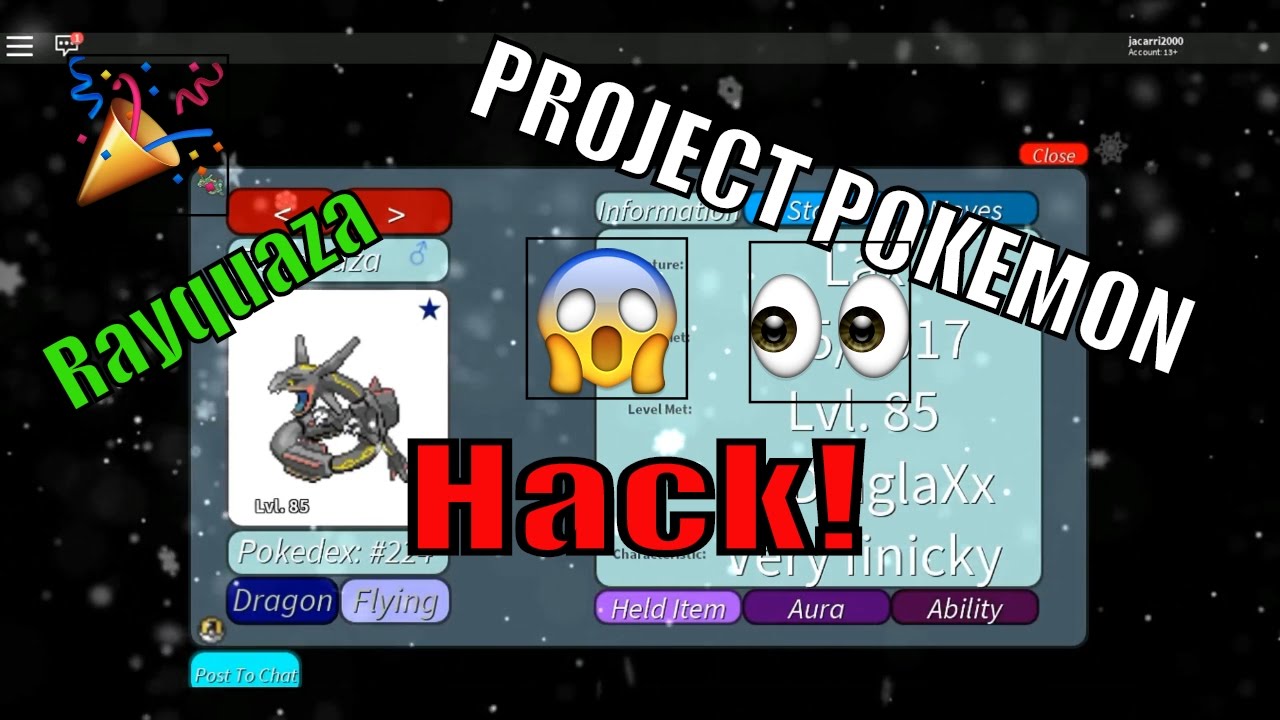 Project Pokemon How To Get Rayquaza Hack2017 - roblox hack project pokemon