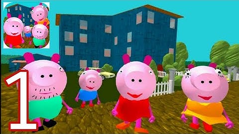 Piggy Neighbor Family Escape Obby House 3D - Hello Neighbor Part 1(level 1-2)  Gameplay Walkthrough