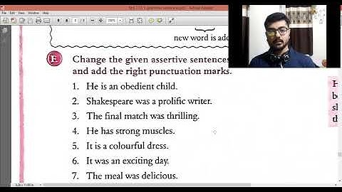 Standard 7 Grammar Chapter 1 Part 4 and over