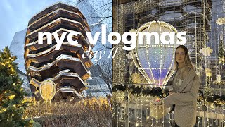 2 million christmas lights in nyc, christmas haul & holiday outfits | nyc vlogmas 11