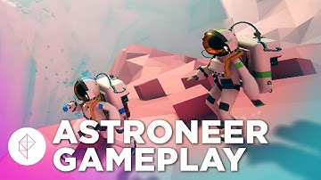 Astroneer Gameplay: Crafting a Rocket Ship to Outer Space
