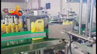 Hot Melt Glue Labeling Machine For Dishes Detergent Liquid Bottle | ChaoXian Automatic glue labeler