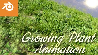 Growing Plant Animation by Blender