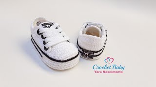 All Star de Crochê - Tamanho 09 cm - Crochet Baby Yara Nascimento