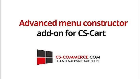 Advanced menu constructor add on for CS Cart