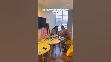 OFFICE MEETING ROOM CHAOS!POV: You’ve  booked a meeting room #shorts #office #funny #uk #usa #india