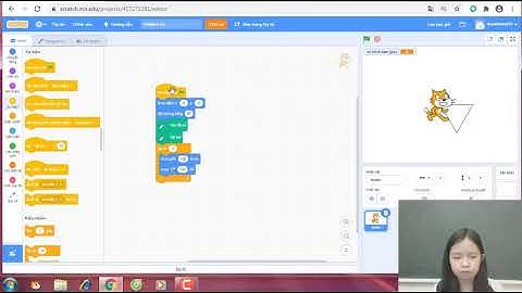 Vẽ và tô màu tam giác với Scratch 3.0