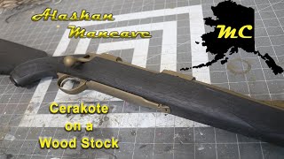 Cerakote on a Wood Stock