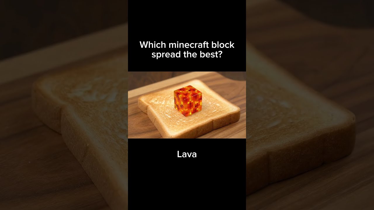 AI ASMR Spreading Minecraft Blocks On Toast Ai Asmrrelaxation Asmr Aiasmr Aifruitcutting