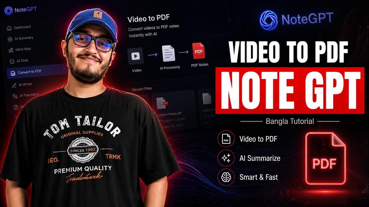 NoteGpt Tutorial (Turn Any Video into PDF in Minutes)