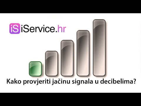 Kako provjeriti jačinu signala u decibelima - iService.hr