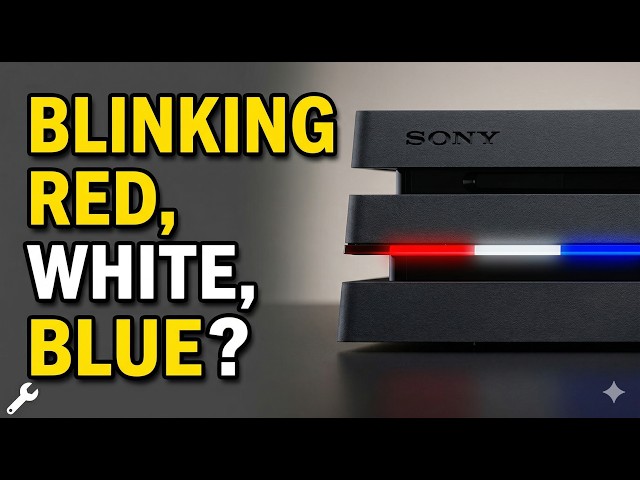 PS4 Blinking Red, White, Blue? Try These 10 Fixes - YouTube