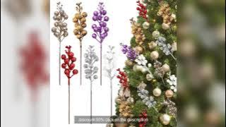 10Pcs Christmas Decoration Artificial Berry Bouquet Xmas Tree Ornaments for Home Decor New Year 2026
