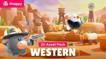 Western - 3D Low Poly Asset Pack for Games