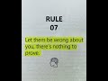 Rule #7 of Motivation: Let Them Be Wrong About You 🔥