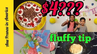 Only $4 birthday decoration | baking cake ,special tiffin | usa tamil Vlogs | anu pranav in america