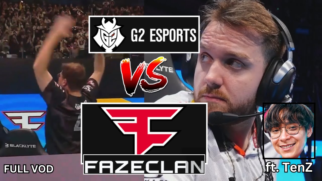 TenZ Reacts To G2 Vs FAZE (CS2 Shanghai Major Semifinals - FULL VOD)
