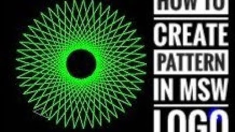 How to make a Pattern in MSW Logo/MSW LOGO command for Pattern/MSW logo command for class 4 & 5