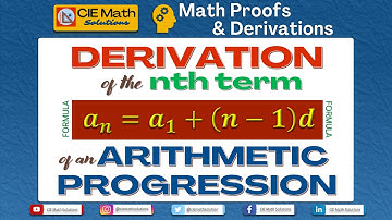 Derivation of the nth term formula of an arithmetic sequence [Detailed Proof] |Pure Mathematics 9709