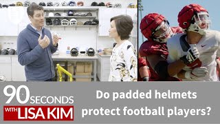 Do padded helmets protect football players? | 90 Seconds w/ Lisa Kim image