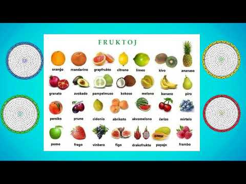 frukto ( fruit ) - Esperanto