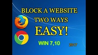 How to block a website 2017 TWO WAYS (no voice)