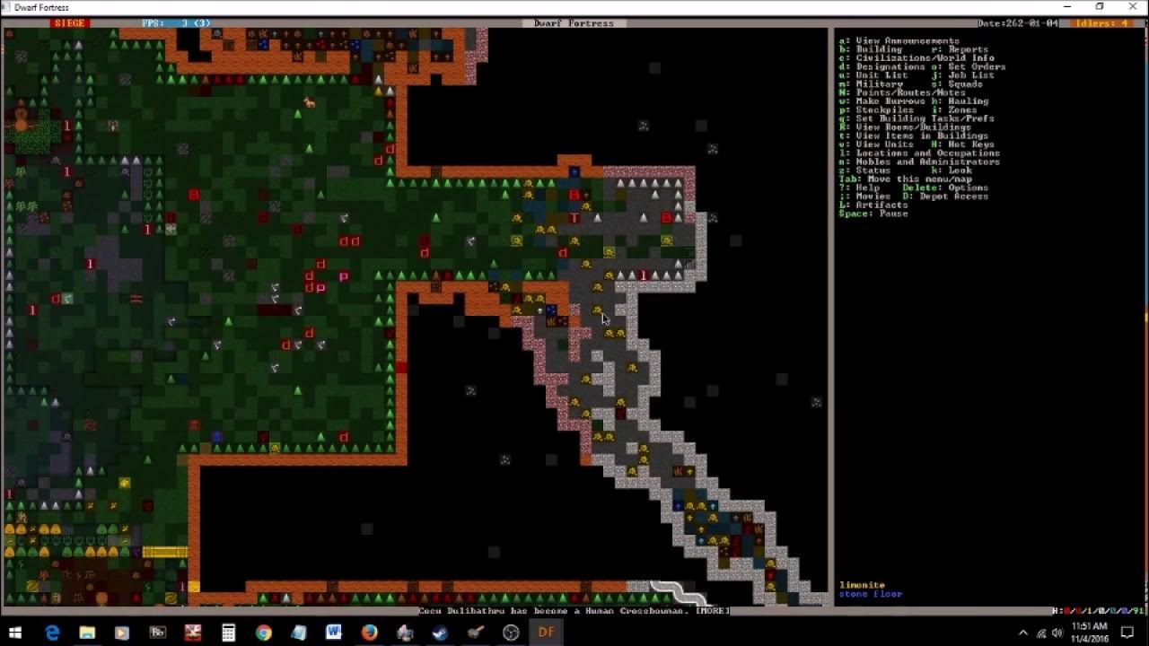 Dwarf Fortress Goblins attack a well fortified fortress YouTube