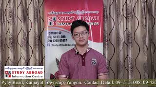 STUDY ABROAD Student: Moe Hein Khant (Singapore Institute of Management)