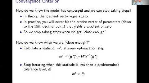 Week 6: Maximum Likelihood Estimation | Video 7: Numerical Optimization