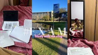 Exam season Vlog: study with me+ study tips📚