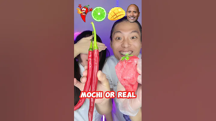 Mochi Or Real challenge 🥵extreme ASMR #asmr #mukbang #funny
