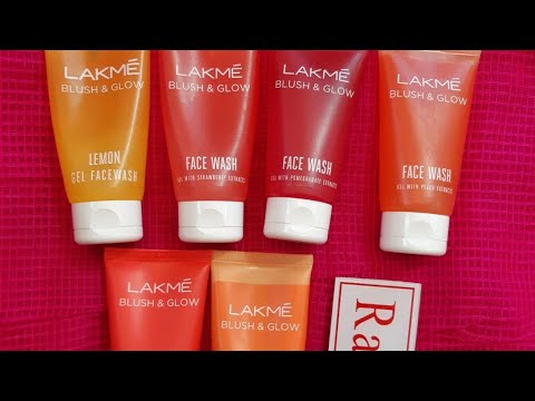 Lakme top 6 blush n glow face wash for monsoon season, gel face wash, cream face wash,