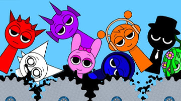 ALL SPRUNKI VS Shredder in Algodoo😈 | Algodoom #6