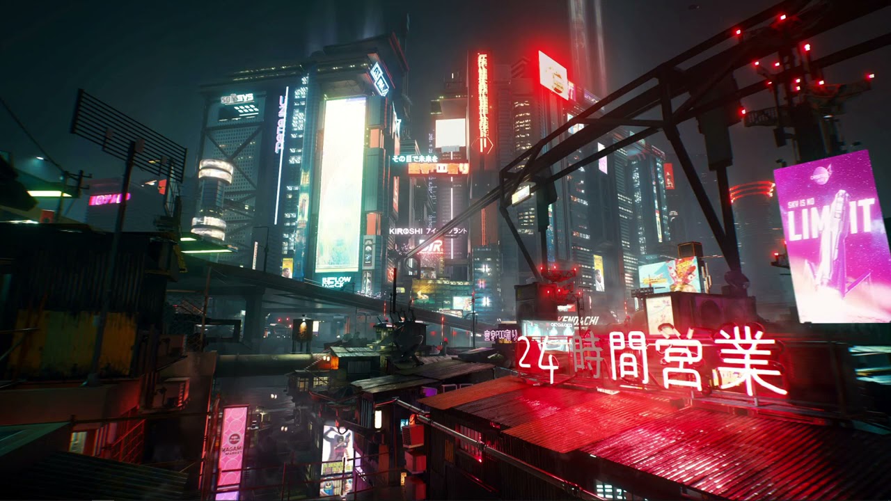Futuristic Night City Cyberpunk 2077 Live Wallpaper - MoeWalls