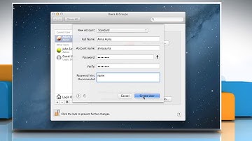 How to set up multiple user  accounts in Mac® OS X™