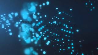 Blue Dot Explosion Circle Motion Background