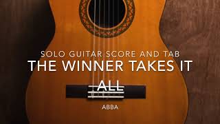 The Winner Takes It All (Solo Guitar Score and Tab)