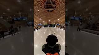 Walking into Portland Airport New terminal building.  #airport #travel #traveling