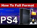 Ps4   how to full format  reset or clean data of ps4   ps4 games not working fix