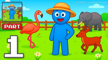Wild Zoo - Gameplay Walkthrough Part 1 - Create A Happy Animal World (iOS, Android)