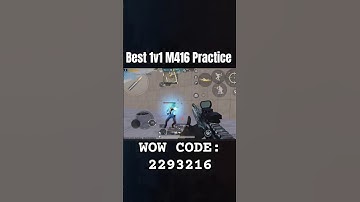 Best wow mode for 1v1 m416 practice | obstacles practice map | #pubgmobile #wow #wowmodepubg