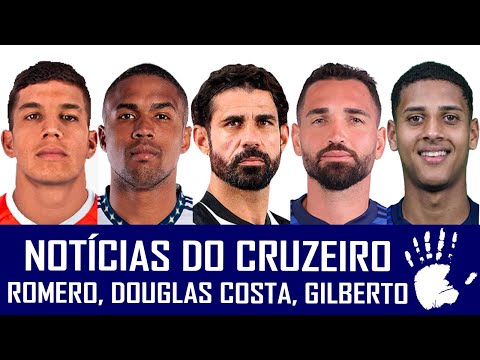NOTÍCIAS DO CRUZEIRO: DIEGO COSTA, LUCAS ROMERO, DOUGLAS COSTA, GILBERTO, JOGO TREINO E COPINHA