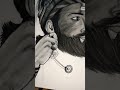charcoal pencil art ❤️✨#youtubeshorts #viral #art
