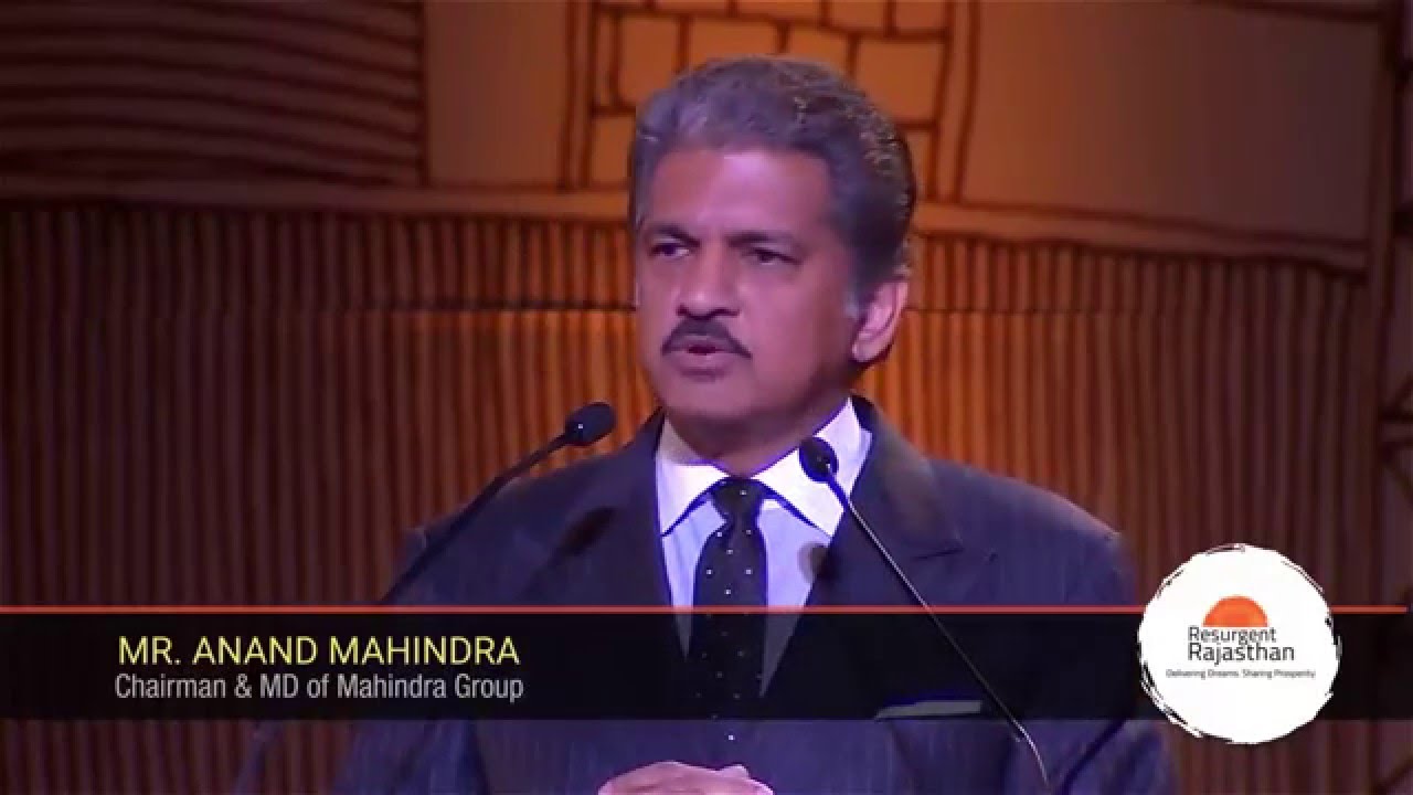 Anand Mahindra on Rajasthan’s leadership spirit