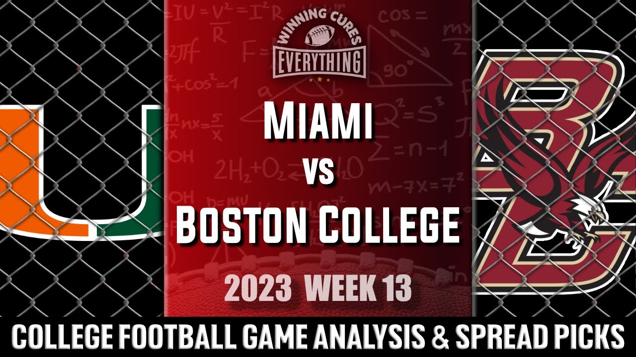 Miami vs Boston College Picks & Prediction Against the Spread 2023 ...
