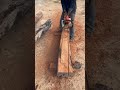 “Cutting Old Wood with a Stihl Chainsaw”