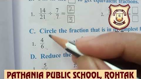 Pathania World Campus Class 4 Mathematics ch-6  Fractions ex-6.5