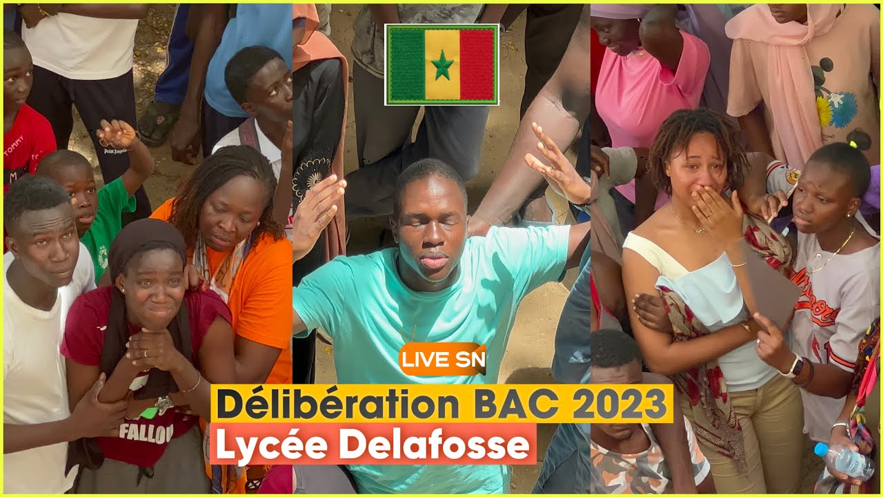 DÉLIBÉRATION BAC 2023 | SÉRIE L 1,2 | LYCÉE MAURICE DELAFOSSE | Live Sn