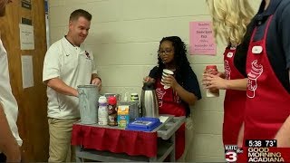 Comeaux High Brew Crew helps teachers and staff jump start their day